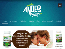Tablet Screenshot of andesnatura.com